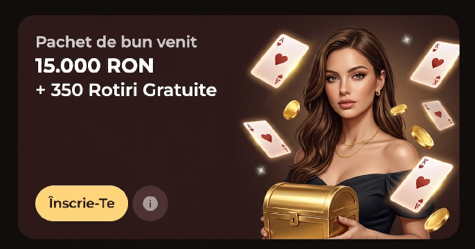 Vincispin pachet bun venit 15.000 RON și 350 rotiri gratuite